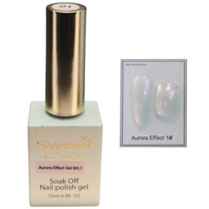 Efecto Aurora para uñas, en esmalte, 15 ml, Nro 1