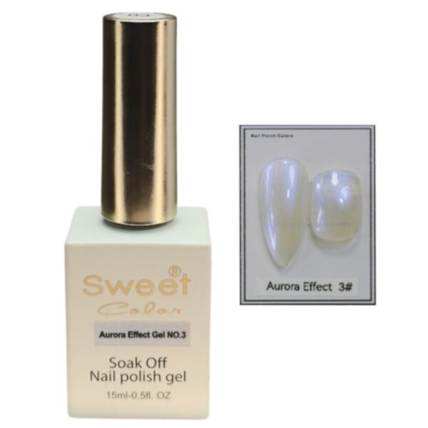 Efecto Aurora para uñas, en esmalte, 15 ml, Nro 3