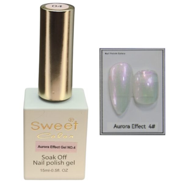 Efecto Aurora para uñas, en esmalte, 15 ml, Nro 4