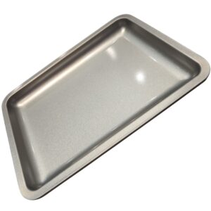Bandeja de metal para sostener herramientas y mantenes la higiene de salones de belleza, 18x13cm