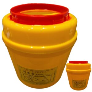 Basurero o depósito para desechos de insumos tatuajes y Micropigmentación, 1 Litro