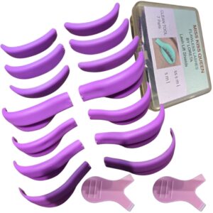 Set de 7 pares de bigudies para lifting de pestañas + 2 Y Brush