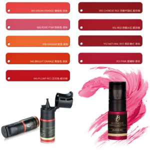 Pigmento Profesional  100% orgánico para micropigmentación de Labios, Areolas, de Biomaser, doble concentrado, de larga durabilidad,  12 ml, Utiles con Dermografo, Varios Colores a escoger