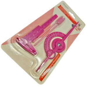 Kit de herramientas para diseño de cejas, con vernier caliper y compas para cejas