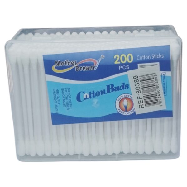 Pack de 200 cotonitos blancos - Imagen 3