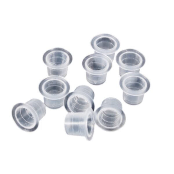 Cups o recipientes de Tinta para Tatuaje o Micropigmentación, Pequeños, 9 mm, 100 Unid - Imagen 3