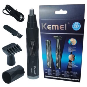 Herramienta 2 en 1 para cortar vellos de nariz, orejas y recortar para definir coretes masculinos