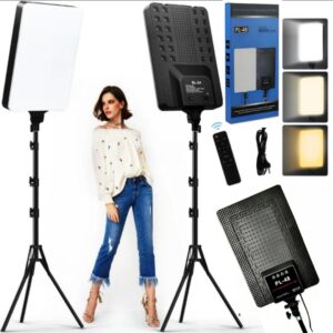 Panel de Luz Led de relleno, con tripode 44,2cm x 29,1 cm, ideal para salones de belleza y estudios de Fotografía