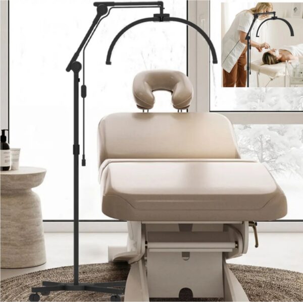 Lampara Led Media Luna, de 70 cm,  con control remóto y soporte para Celular, ideal para salones de Belleza - Imagen 4