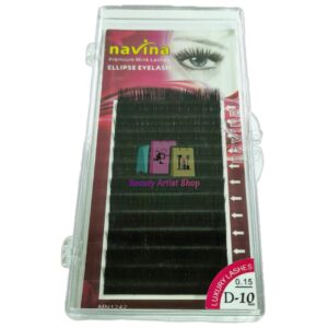 Extensiones de Pestañas para practicas, Navina, modelo Ellipse, de 8, 10, 12 y 14 mm de largo, PRECIOS INCLUYEN IVA