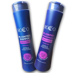 Shampoo y Acondicionador Oil Control sin sal, 400 ml cada uno, ideal para cabellos grasos