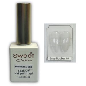 Base Rubber para Uñas, 15 ml, Nro. 8