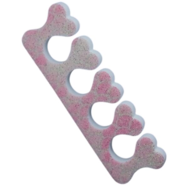Set de dos separadores de dedos en forma de corazon - Imagen 2