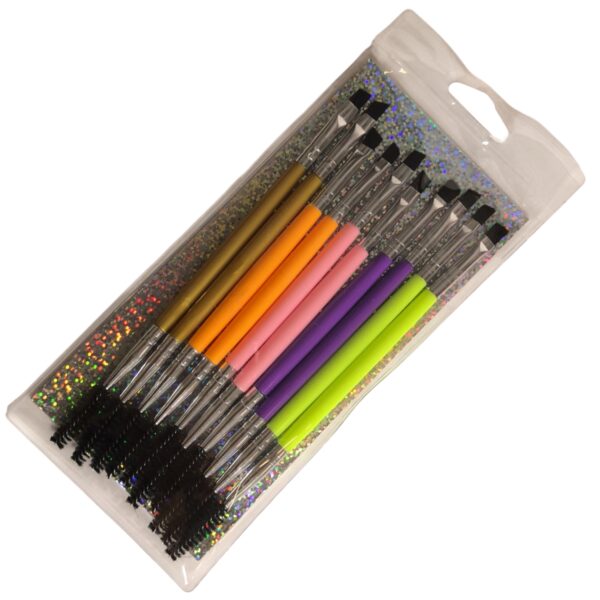 Set de 10 pinceles biselados c/cepillos - Imagen 2