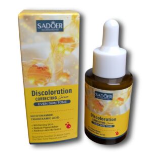 Serum corrector de color, unifica el tono de la piel al eliminar las manchas, SADOER, 30ml